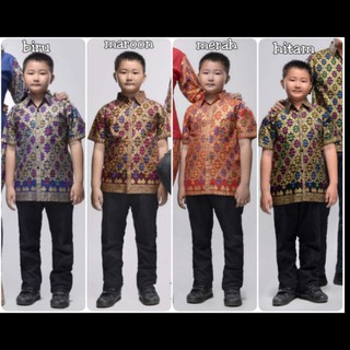 Dobladillo Tops uniformes de Takashimaya niños batik camisas