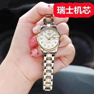 Swiss imported products fully automatic mechanical ladies watches female waterproof brand-name fashion new simple high-end