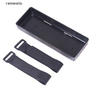 ratswaiiy caja de batería de plástico soporte bandeja caso batería caja de almacenamiento para 1/10 1/8 rc cars mx