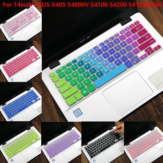 para asus a407u a407m x405 y4000 r421 e406 s4100 s4200 s410 b9440 suave ultrafina de silicona portátil teclado cubierta protector