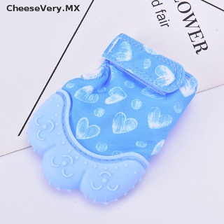 [cheesevery] 1 guante de silicona para dentición, guante de dentición, color caramelo, color crujiente, mordedor de sonido [mx] (7)