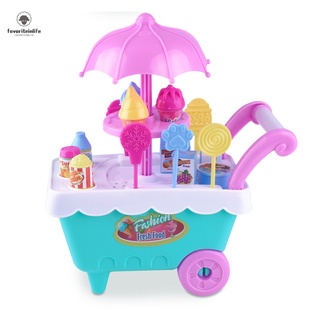 juguetes de juego de rol para niños/mini carrito de caramelos desmontable para helado/tienda/juguete (6)