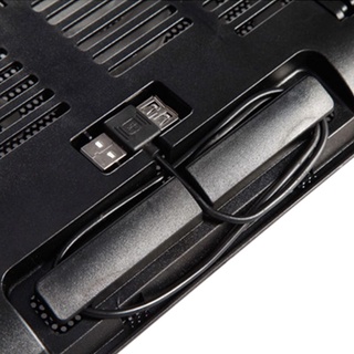 Google Metal panel Dual ventilador Notebook de Alta velocidad Silencioso Laptop Cooling Pad delgado Stand Stand Para Pc de 14 pulgadas accesorios (3)
