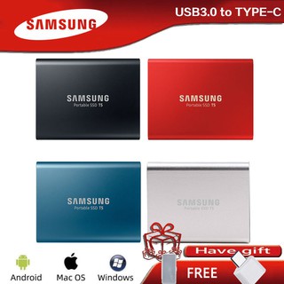Samsung T5 Unidad Portátil De Estado Sólido SSD 256GB 512B 1TB 2TB 128GB 4TB 8TB 10TB Type-C USB 3.1 Externo Disco Duro Móvil