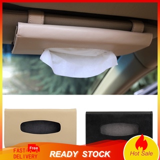 23x13cm cuero sintético auto coche visera de pañuelos caja de papel toalla titular
