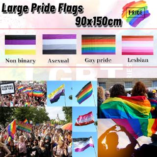 Bandera LGBT grande 3 X 5 FT orgullo Gay lesbiana LGBT Bisexual transgénero Banner