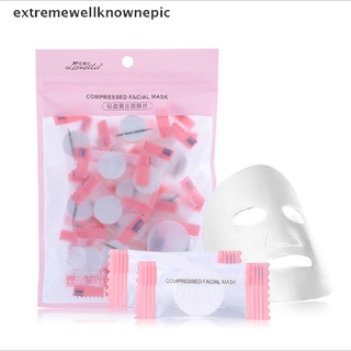[nepic] mascarilla facial desechable comprimida hidratante de algodón máscara facial de papel nuevo stock