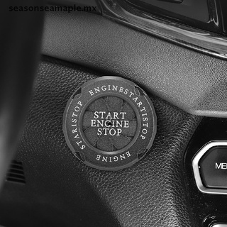 【well】 Spin Car Interior Engine Ignition Start Stop Button Protective Cover Decoration MX
