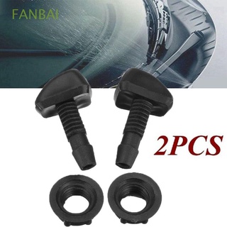 FANBAI 2 PCs Artículos para automóviles Accesorios Generador de aerosol Limpieza de ventanas Plástico Generalidades Negro Vehículos Tobera Limpiaparabrisas./Multicolor