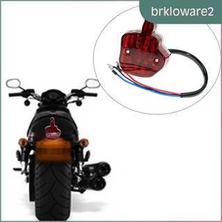 [brklowaremx] único dedo medio estilo de la motocicleta luz trasera 12v led luz trasera de freno