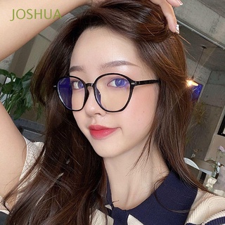 JOSHUA Simple Gafas a prueba de luz azul Todas las coincidencias Gafas coreanas Gafas de computadora para mujeres Hombre Río Marco ovalado Leopardo Ropa de moda Mujer Protección ocular
