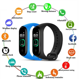 M4 Pro Smart Band Fitness Tracker pulsera frecuencia cardíaca presión arterial deportes Smartband Bluetooth pulseras para Fitbit hombres reloj
