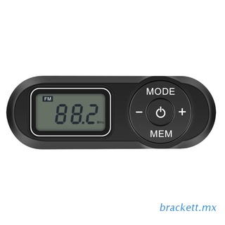 BRACK Digital Pocket FM Radio FM:64-108MHz Portable FM Radio Receiver with LCD Display Neck Lanyard 3.5mm Headphone