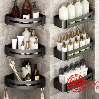estante de baño trípode estante de almacenamiento sin punzón inodoro rak champú dinding rack accesorios y4z8