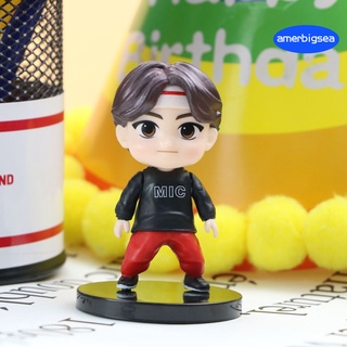 7Pcs/Set BTS Bangton Boys Miniature Figurine Collection Model Ornament Kids Gift (6)