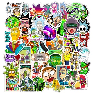 Fbmx 50pcs American Drama Rick And Morty Stickers DIY Style Decal For Home/Car Fridge Glory