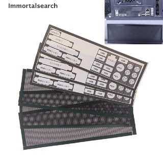 Immortalsearch - filtro de polvo de PVC (3 unidades, Universal, DIY, placa trasera para chasis de ordenador, e/s, MY)