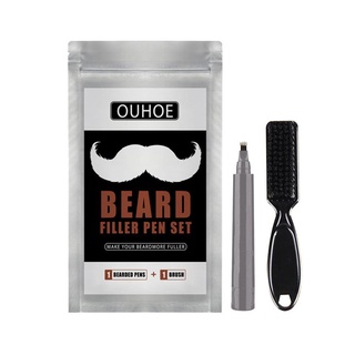 Beard Pen Waterproof Sweatproof Wax Eyebrows Mustache For Men Hair Filling Applicator J1B9
