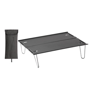 Mesa plegable para acampar, porttil, de altura ajustable, ligera, de aluminio, mesa plegable para picnic al aire libre,