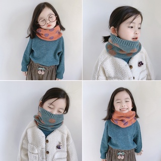 Bufanda para bebé Otoño e Invierno bufanda para niños bufanda para niños y niñas punto tejido lana Bandana para niños invierno cálido