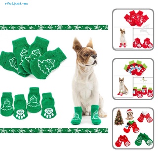 rfuljust calcetines cortos elásticos con textura suave para perros/gatos/calcetines cortos antideslizantes para vacaciones