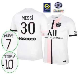 [fans]parís Saint-germain lejos jersey talla S-4XL camisa fútbol 21/22 PSG jersey MESSI NeymarJr Mbapp