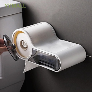 YYMALL Nuevo Soporte para papel tisú Organizador de papel Caja de|Portarrollos Accesorios de baño Inodoro Montaje en pared Estante de baño Impermeable