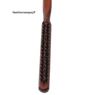 [fashionwaysjy] cepillo de pelo de cerda de jabalí natural con mango de madera, peine esponjoso, peluquería, herramienta [caliente]