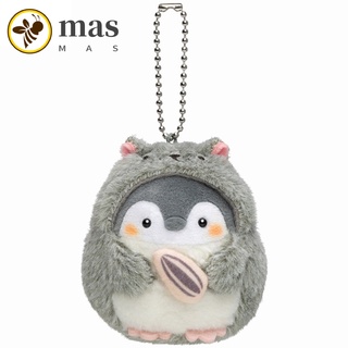 pequeño colgante de felpa con cadena lindo de dibujos animados pingüino muñeca en traje colgante llavero decoración regalo para niños adultos llavero (5)