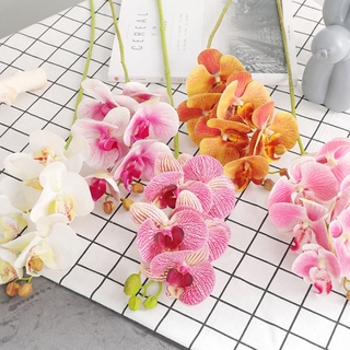 WORLD Real Touch Butterfly Orchid Elegant Fake Flower Artificial Flowers Party Decor DIY Home Decor Wedding Supplies 3D Printing (7)
