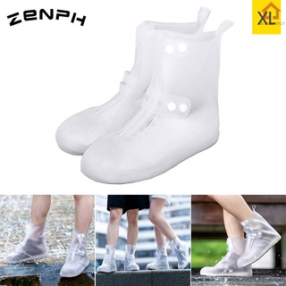 Zaofeng Rainboots zapatos de lluvia al aire libre cubierta transparente zapatos de lluvia impermeable antideslizante botas antideslizantes regalos para hombres mujeres niños