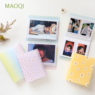 maoqi juegos tarjeta álbum de fotos lomo tarjetas instax álbumes tarjetas mini titular de la tarjeta de la manga de 64 bolsillos transparente de la tarjeta stock cubierta clara 3 pulgadas carpetas álbumes/multicolor