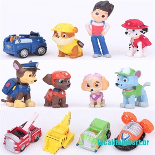 () 12 piezas de moda nickelodeon paw patrol mini figuras de juguete playset cake toppers