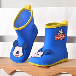 Disney Niños Zapatos De Lluvia Mickey Minnie Y Niñas Antideslizante Impermeable Goma De Los Botas Bebé Agua11.22 (2)