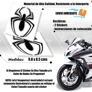 Par Calcomania Sticker Araña Spider Efx Moto Ss