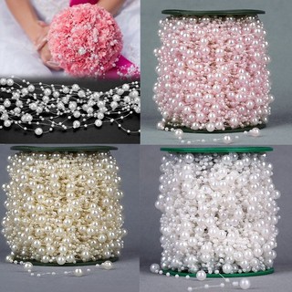 cuerda de plástico para guirnalda de plástico, perlas de boda, perla, decoración de fiesta