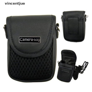 Vincentjue Compact Camera Case Universal Soft Bag Pouch + Strap Black 3 size MX