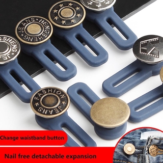 Botones de jeans ajustables y desmontables Botón de extensión Botones de letras metálicas Botones ocultos