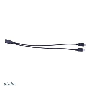 Utake USB tipo A 1 hembra A 2 macho Y divisor de datos sincronización de datos Cable de extensión