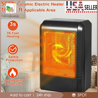 [PER2-11-] Mini Calentador Eléctrico De Cerámica En Casa Oficina Espacio Calefacción Ventilador Portátil Silencioso