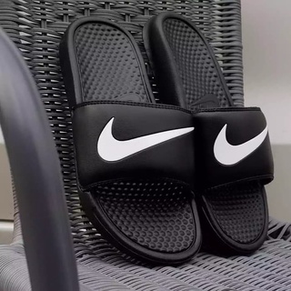 Mensandal- Nike sandalias Flip Flop Benassi Swoosh negro Original Motif - negro - sandalias.