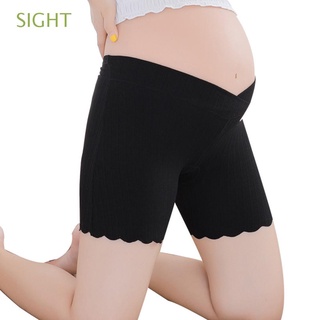 Vista Casual pantalones cortos de maternidad de algodón embarazo pantalones cortos de seguridad calzoncillos de las mujeres calzoncillos de verano cómodo transpirable embarazada bragas/Multicolor