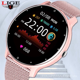 LIGE-reloj inteligente para hombre y mujer, accesorio de pulsera completamente táctil, resistente al agua IP67, con Bluetooth, compatible con Android e ios, 2021 Z88e