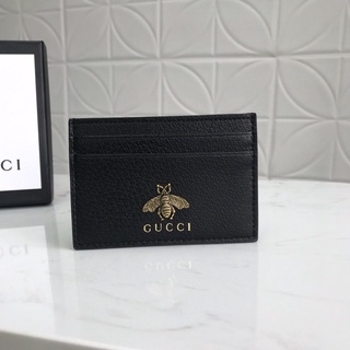 Carteira Gucci Masculina Feminina Bolsa De Couro Porta Cartões Zíper Short Wallet Two Fold Billfold Purse Poch Bag