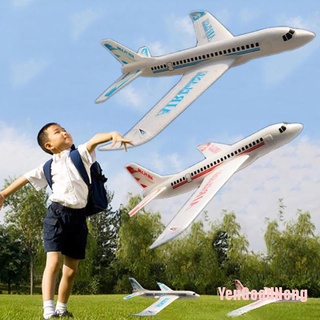 (YenGoodNeng) 49*45cm niños tiro de mano planeador volador aviones juguetes niños espuma aeroplano modelo
