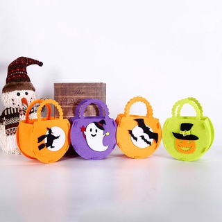 Bolso de calabaza de Halloween bolso de caramelo bolso de regalo hecho a mano para niños bolso de regalo no tejido