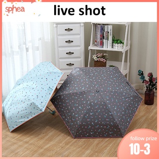 Paraguas plegable Sunny aleación de aluminio Durable plegable paraguas sombreros impermeable tela Durable