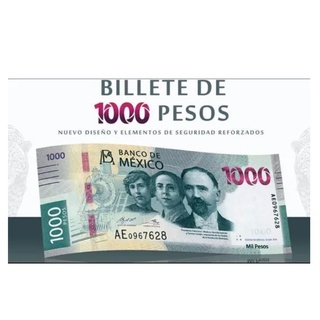 1 Billete 1000 Pesos Sin Circular Perfecto Serie A B C D (1)