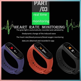 Reloj deportivo M4 Banda Inteligente Rastreador De Fitness pulsera De ritmo cardíaco Monitor De salud pulsera Rastreador De salud