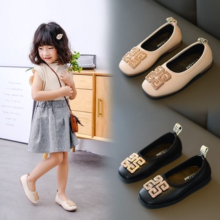 La niña primer par de zapatos de princesa niñas zapatos primavera y otoño2021nuevo estilo coreano niños princesa zapatos de fondo suave niña de una sola capa zapatos de baile zapatos de guisantes zapatos